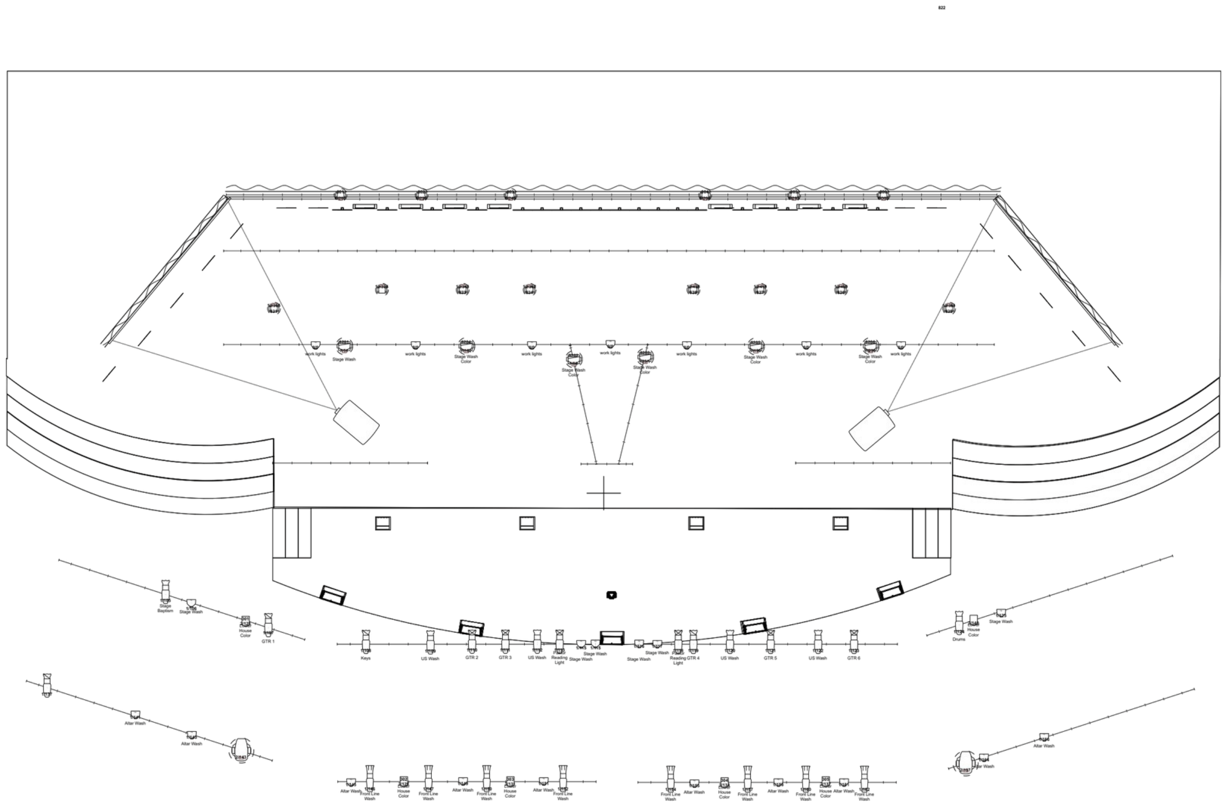 Venue light plot